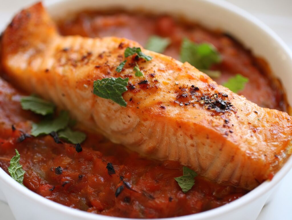 Salmon Piperade