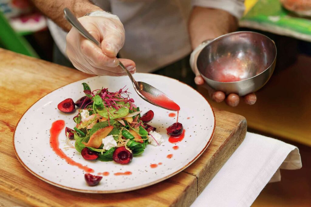 Saucier using emulsified