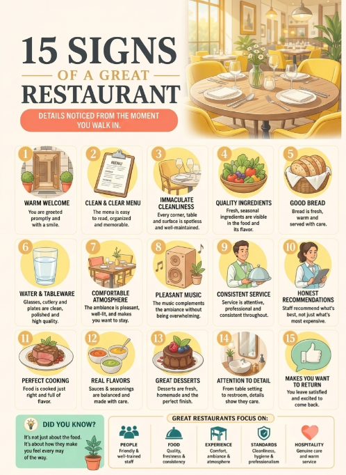 15 Signs of a Great Restaurant